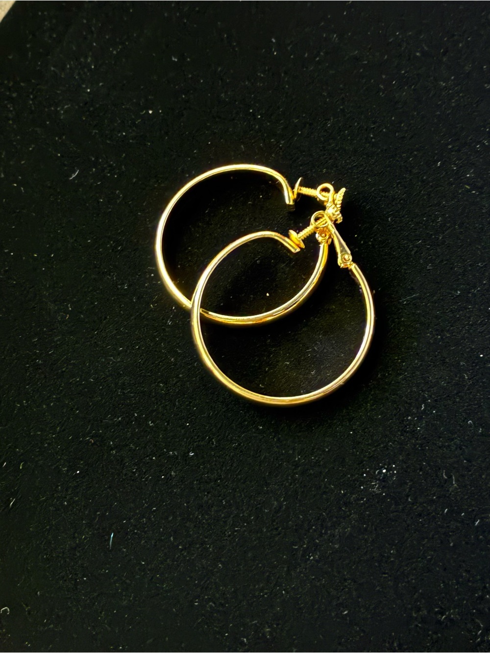 Napier Shiny Gold Hoop Earrings